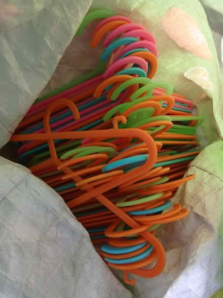 Photo of free Kids coloured hangers (Canford Heath, BH17 8) #1