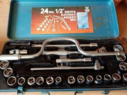 Photo of free 24 piece ratchet socket set (BA2 8LG no 20) #1