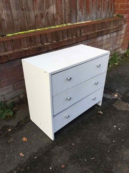 Photo of free White 3 Draw Child Size Furniture (Liverpool L6) #2