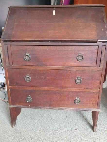 Photo of free Old wooden bureau (Wilsham Road, OX14) #1