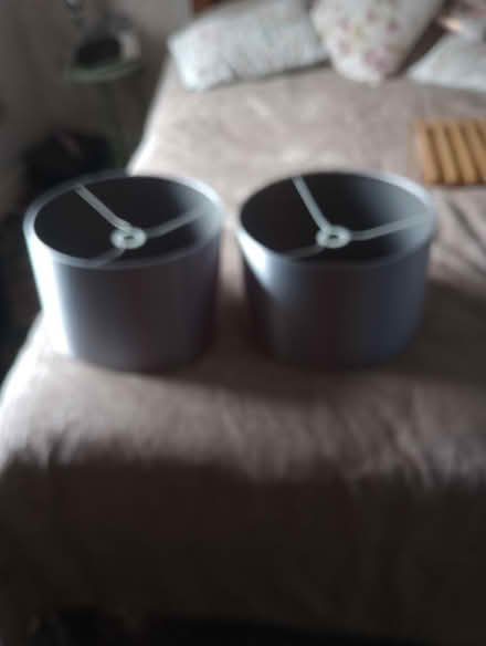 Photo of free Silver lamp shades (Abingdon Oxfordshire OX14) #1