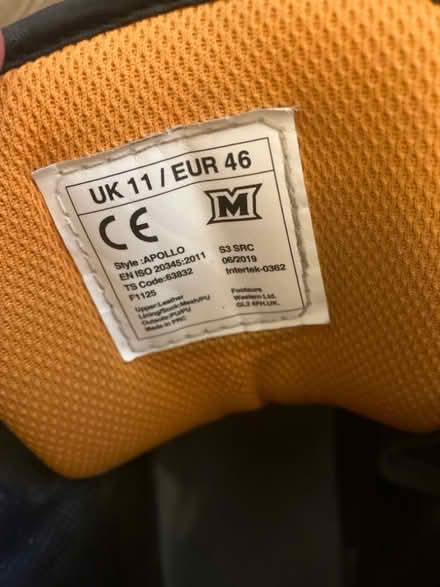 Photo of free Steel toecap boots (Beauchief S8) #2