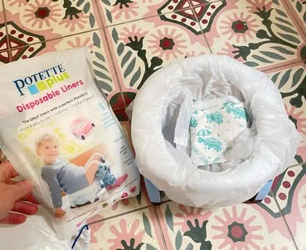 Photo of free Travel potty + absorbent liners (Walton Manor OX2) #2