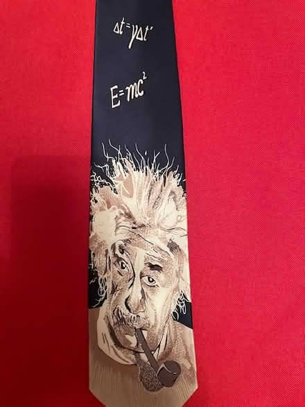 Photo of free Einstein silk tie (100% silk) (Cambridge CB4) #2