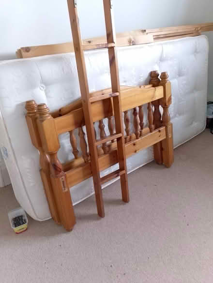 Photo of free Wooden bunk beds and single divan (Low Fell, NE9) #2