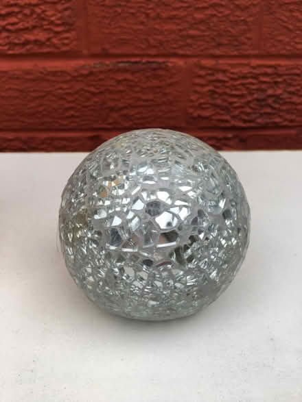 Photo of free Ornament Mirrored Silver Globe (Liverpool L6) #3