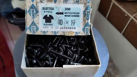 Photo of free Box of japanned wood screws (Claverton) #1