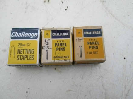 Photo of free Panel pins and netting staples (OX11 Harwell) #1