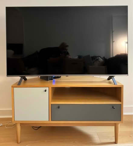 Photo of free Oak Midcentury-Style TV Stand (Midtown East) #1