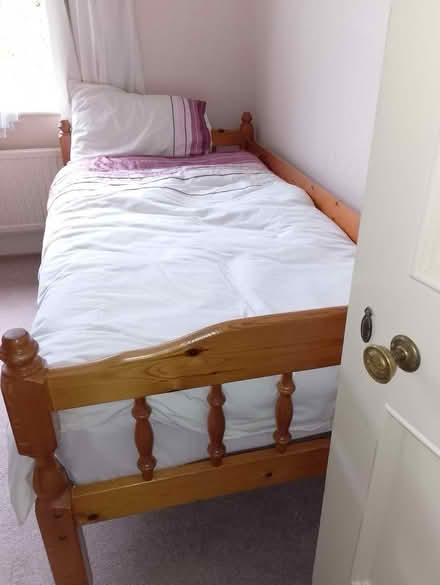 Photo of free Wooden bunk beds and single divan (Low Fell, NE9) #1