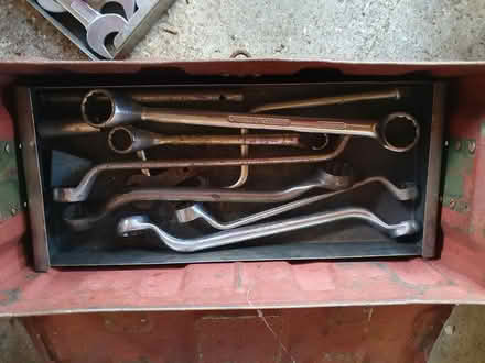 Photo of free Metal box with spanners and files (Ipswich, IP4) #1