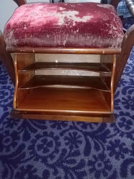 Photo of free Vintage piano stool with storage (Tonbridge) #2