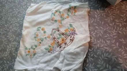Photo of free Embroidered tablecloth (Horsham, Nr Forest School) #1