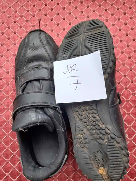 Photo of free Black shoes, Velcro fastening, size 7 (Loughborough LE11) #1