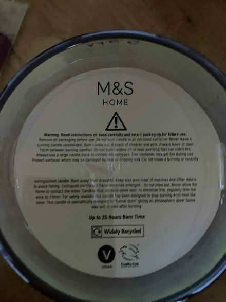 Photo of free M&S candle (Popley RG24) #1
