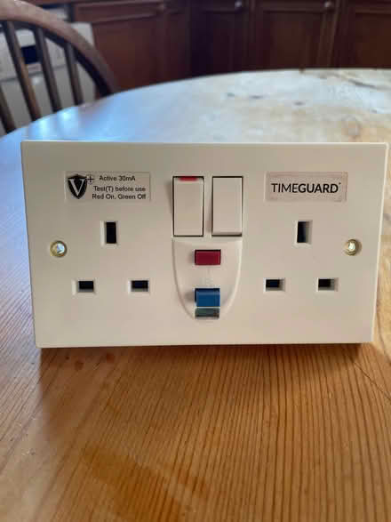 Photo of free Timeguard fused double plug as new (Wimbledon Park SW19) #1
