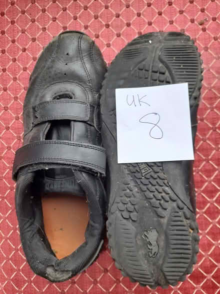 Photo of free Black shoes, Velcro fastening, Size 8 (Loughborough LE11) #1