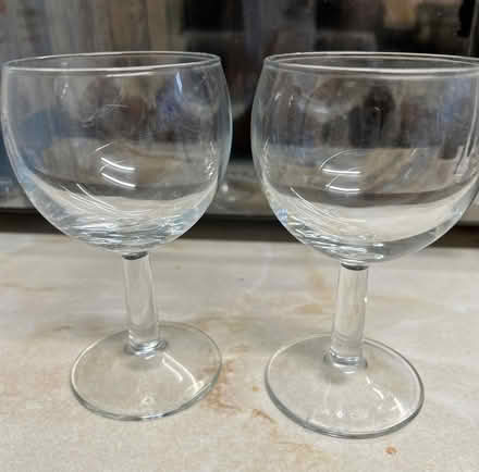 Photo of free Pair of nice quality wineglasses (Monks Hill CR2) #1