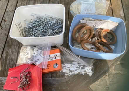 Photo of free Curtain hooks etc (Bloomsbury WC1H) #1
