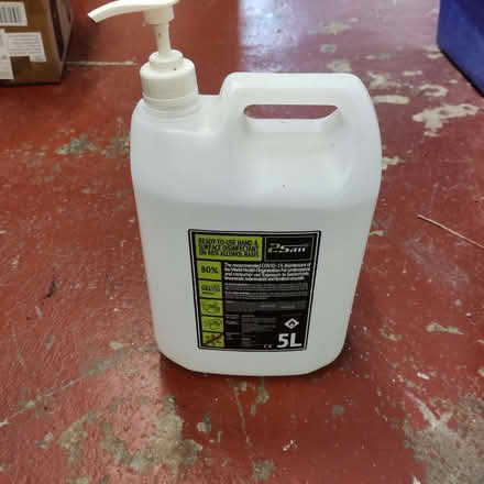 Photo of free 5L of hand/surface disinfectant gel - 80% (Bolton le Sands LA5) #1