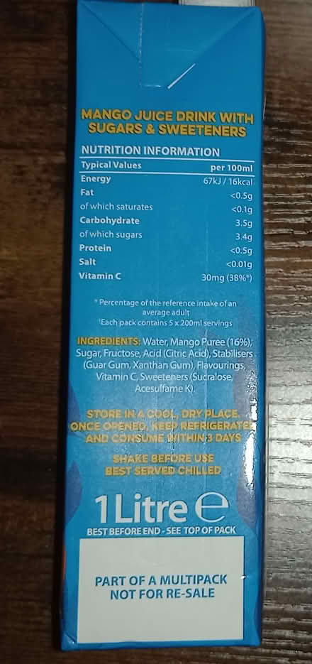 Photo of free 3 X 1 Litre Rubicon Mango Juice (Woking, Surrey.) #4