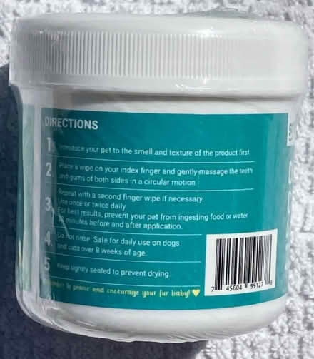 Photo of free Dog/cat dental wipes (Evergreen, E. San Jose) #3