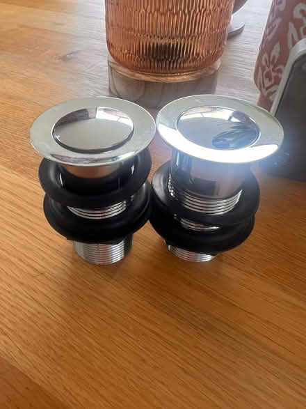 Photo of free 2 x chrome Basin waste brand new (Upper Wolvercote OX2) #1