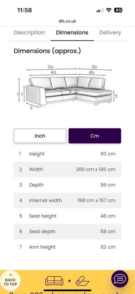 Photo of free Grey Left Hand Corner DFS Sofa (B14 Kings Heath) #2