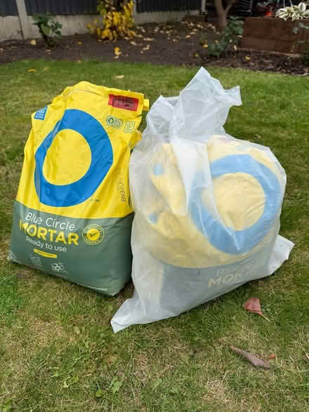 Photo of free Blue circle mortar mix (Field lane Alvaston) #1