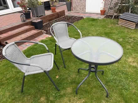 Photo of free Glass Top Bistro Set (Field lane Alvaston) #1