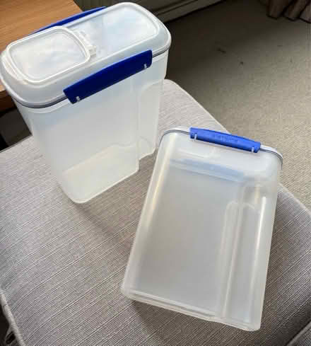 Photo of free Tall food storage containers (2) (Erith DA17) #2