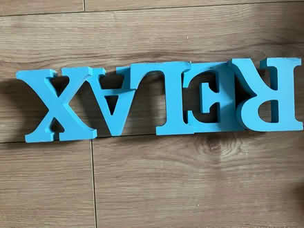 Photo of free Wooden relax sign (Popley RG24) #1