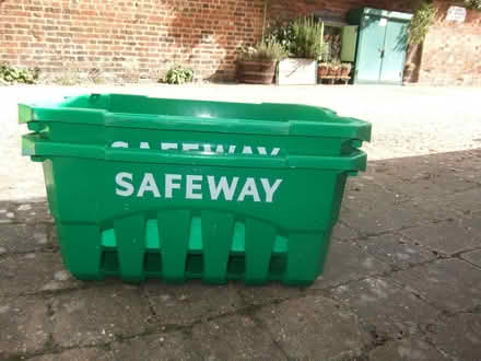 Photo of free 2 Safeway storage bins. (Baldock SG7) #1