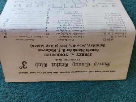 Photo of free Cricket Scorecard (Leire LE17) #1