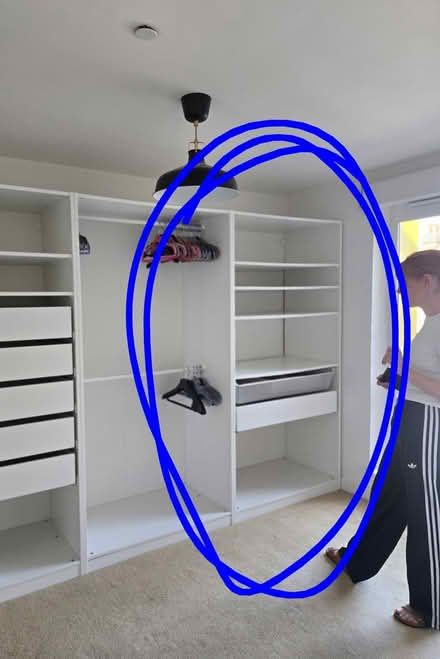 Photo of free White open wardrobe (Dalston / Stoke Newington) #2