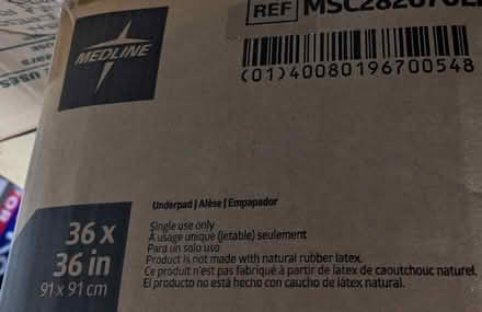Photo of free Medline underpads (94040) #2