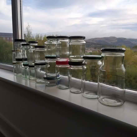 Photo of free Glass Jars x 19 - includes lids. (Stirling FK8) #1