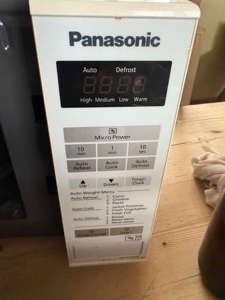 Photo of free Panasonic 800w digital microwave (Brimfield, Ludlow) #3