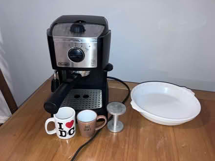 Photo of free Espresso machine, cups, pie dish (Takoma, DC) #1