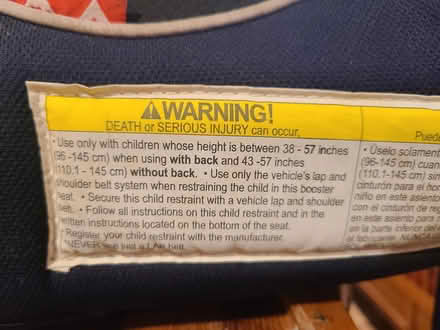 Photo of free Booster Seat (Montlake) #2