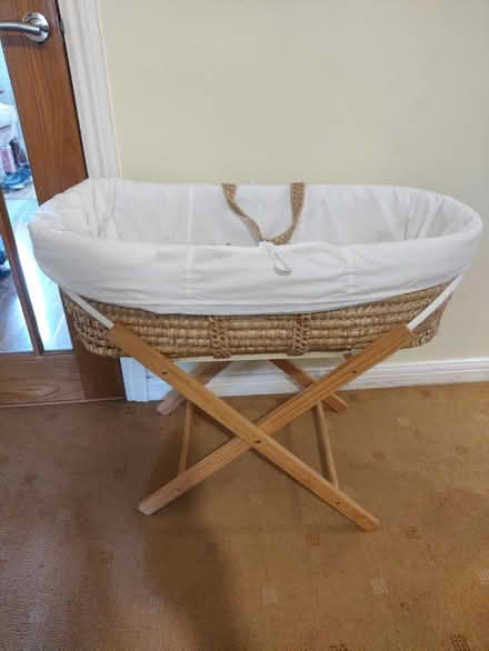 Photo of free Moses basket with stand (Stonehouse) #1