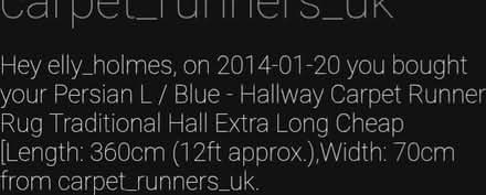 Photo of free Blue carpet Runner 300x70cm (Tw9 4lh) #1