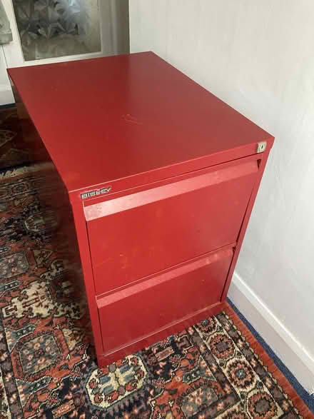 Photo of free Bisley 2 drawer filing cabinet (Bolton le Sands) #1