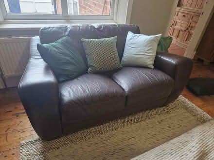 Photo of free Leather sofa (Arthurs Hill) #1