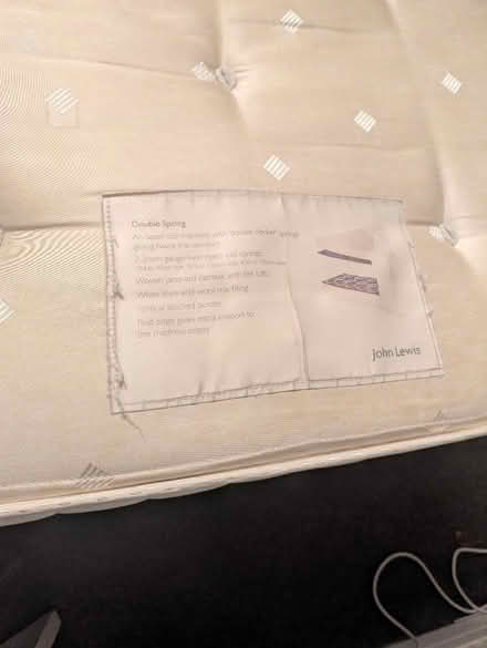 Photo of free John Lewis single mattress (Uckfield TN22 TN22) #2