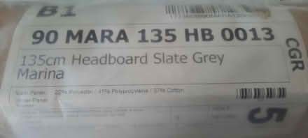 Photo of free grey 135cm headboard (Minchery Farm OX4) #1