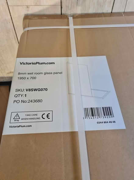 Photo of free Boxed wet room glass panel (Spondon DE21) #1