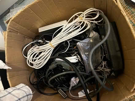Photo of free Box of cables (HP3) #1
