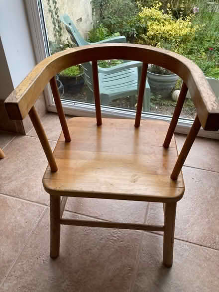 Photo of free Child’s wooden chair, seat height 26cm (Ballards CR2) #1