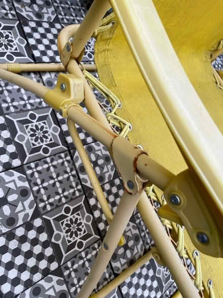 Photo of free Folding Metal Sun Lounger - Yellow (Streatham Hill SW16) #4